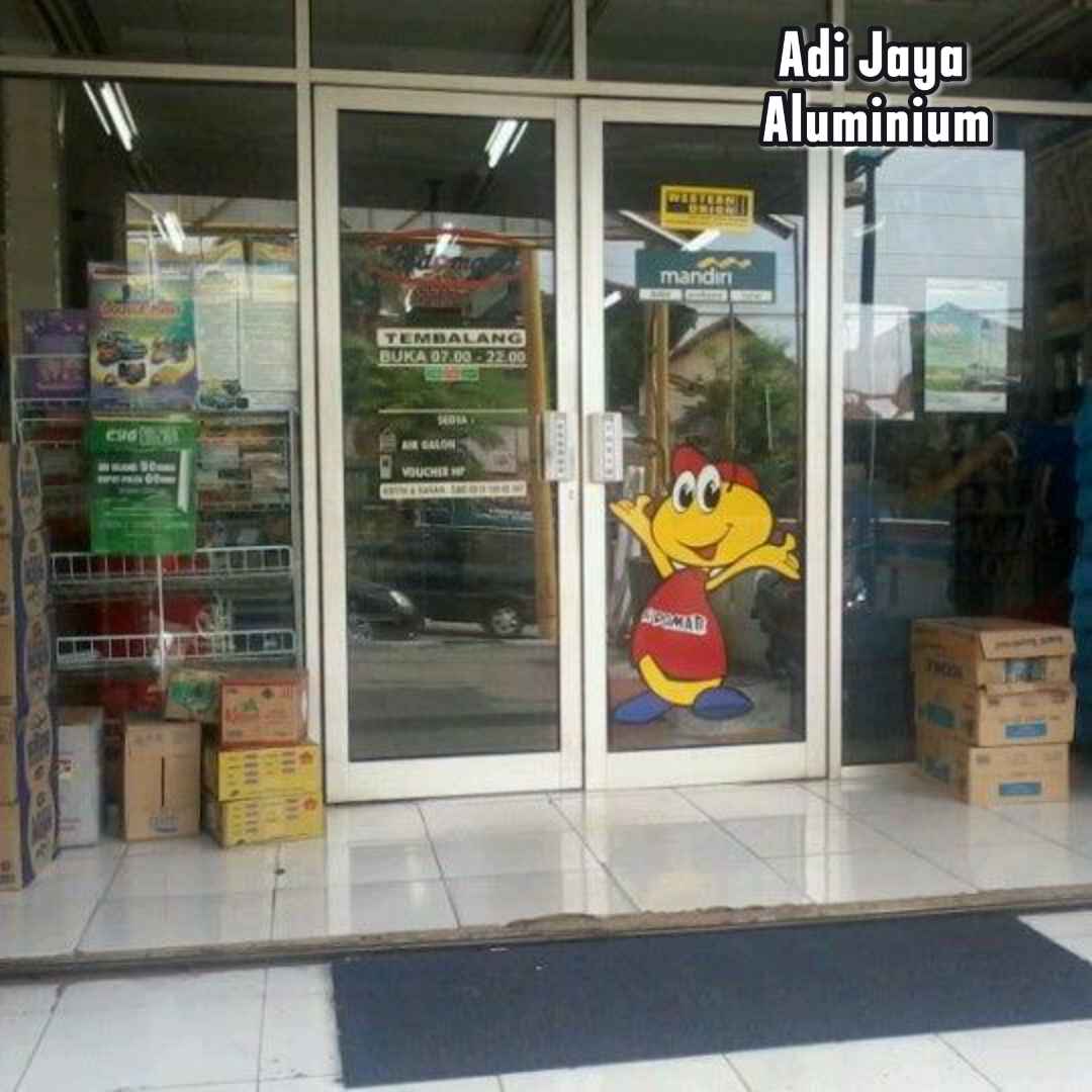 Harga Pintu Kaca Indomaret Menggunakan Kaca Tempered
