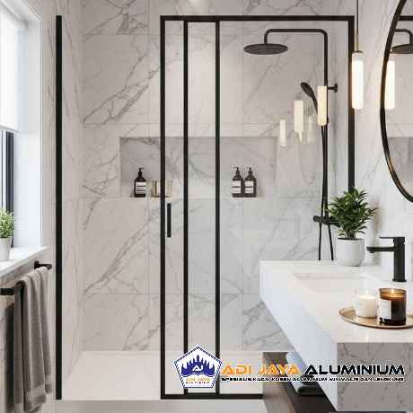 Kaca Shower Kamar Mandi Geser Custom Gratis Pasang Area Jakarta