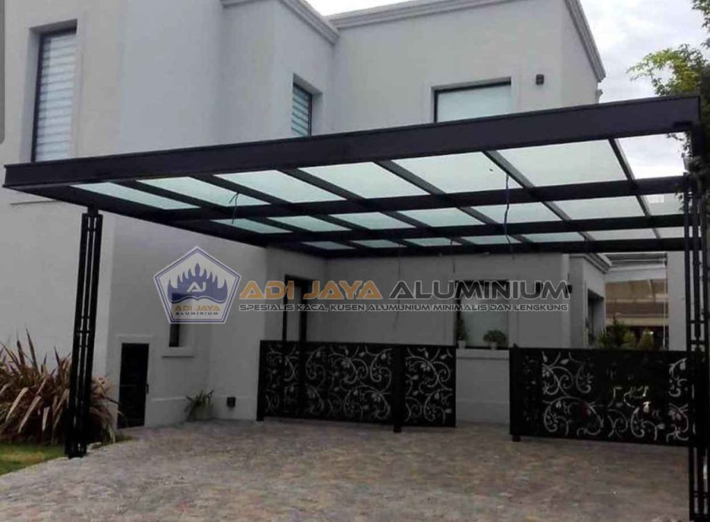 Tukang Kanopi Kaca Rooftop Minimalis Mewah Area Tangerang