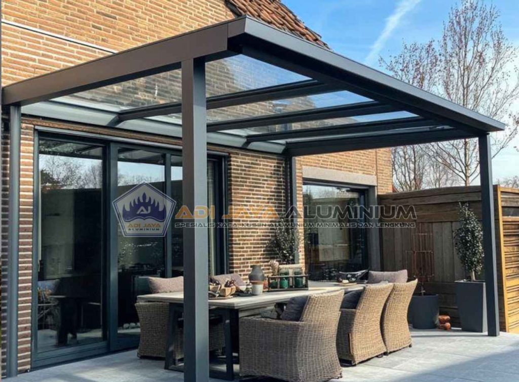Tukang Kanopi Kaca Rooftop Minimalis Mewah Area Tangerang