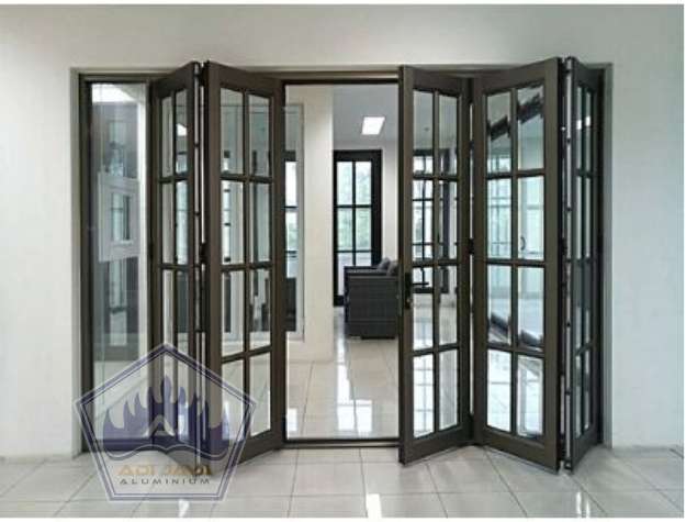 Toko aluminium finished good pintu lipat rumah minimalis rapi Agen aluminium finished good Bekasi kusen custom garansi
