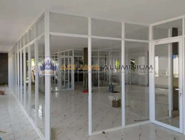 Custom Partisi Aluminium Bekasi Estetik Buat Cafe dan Restoran