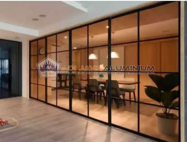 Custom Partisi Aluminium Jakarta Sekat Caffee Ruang Vip